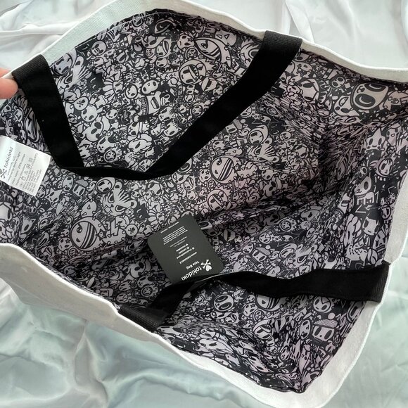 NWT Tokidoki Mermicorno Buds Graphic Canvas Tote Bag SDCC Mermaid Unicorn - Picture 3 of 5